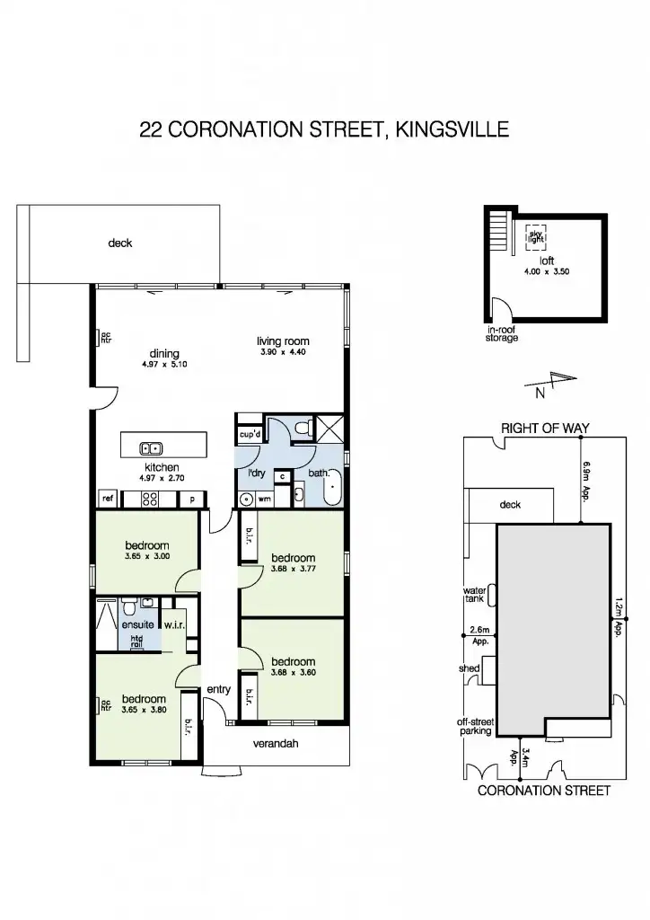 Floorplan of Homely house listing, 22 Coronation Street, Kingsville VIC 3012