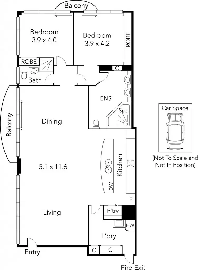 Floorplan of Homely apartment listing, 801/111 Hardware Street, Melbourne VIC 3000