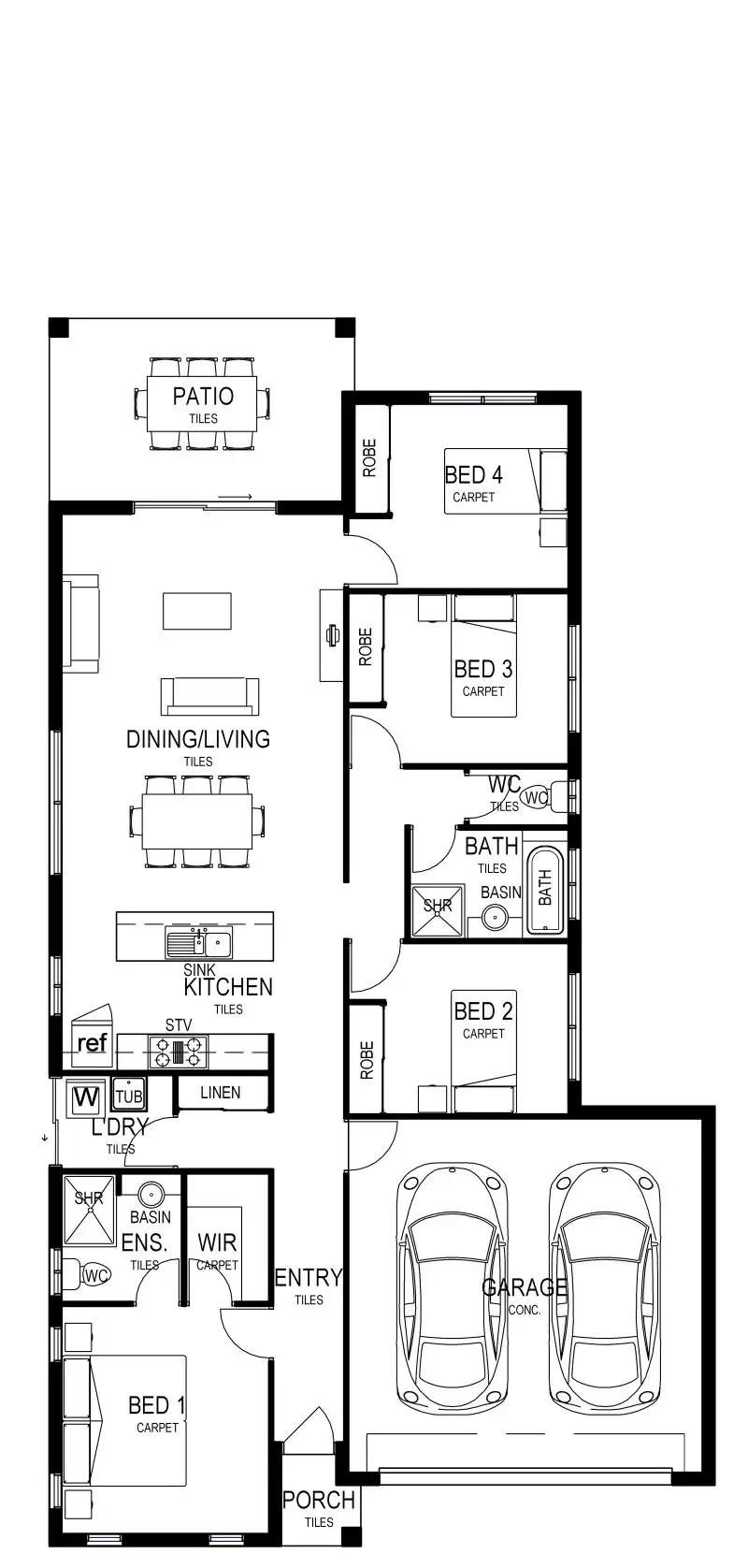 Floorplan of Homely house listing, L5276 Madonis Way, Burdell QLD 4818