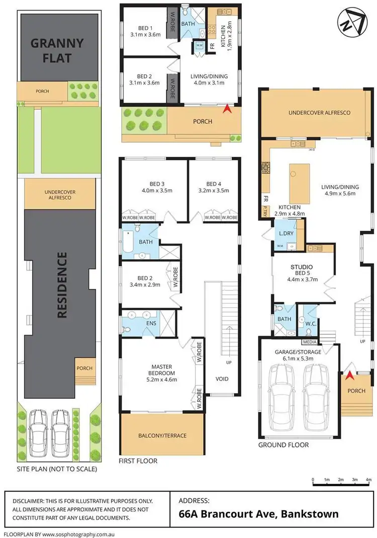 Floorplan of Homely house listing, 66A Brancourt Avenue, Bankstown NSW 2200