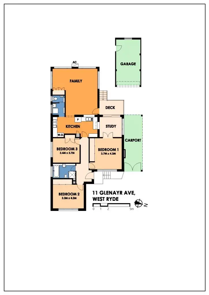Floorplan of Homely house listing, 11 Glenayr Avenue, West Ryde NSW 2114