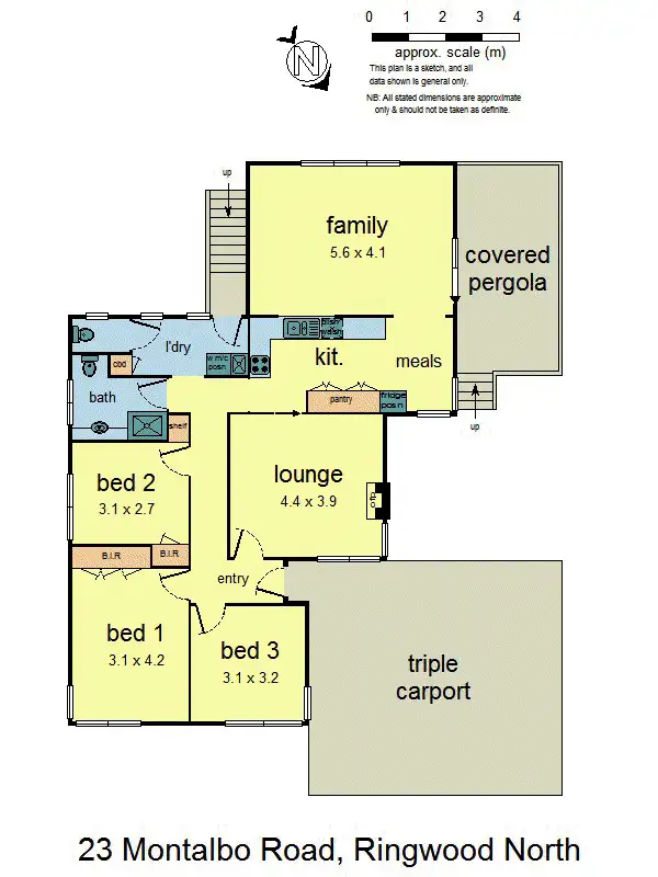 Floorplan of Homely house listing, 23 Montalbo Road, Ringwood North VIC 3134