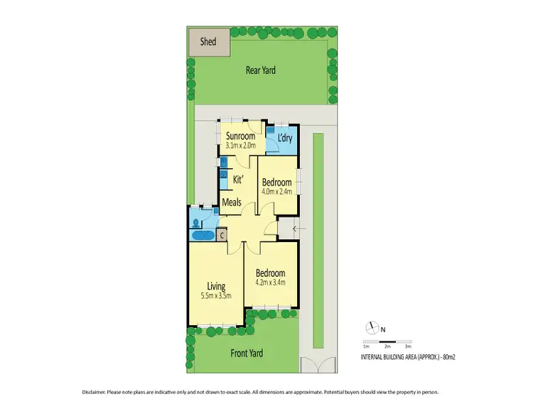 Floorplan of Homely house listing, 44 Canterbury Street, Flemington VIC 3031