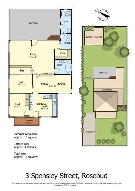 Floorplan of Homely house listing, 3 Spensley Street, Rosebud VIC 3939