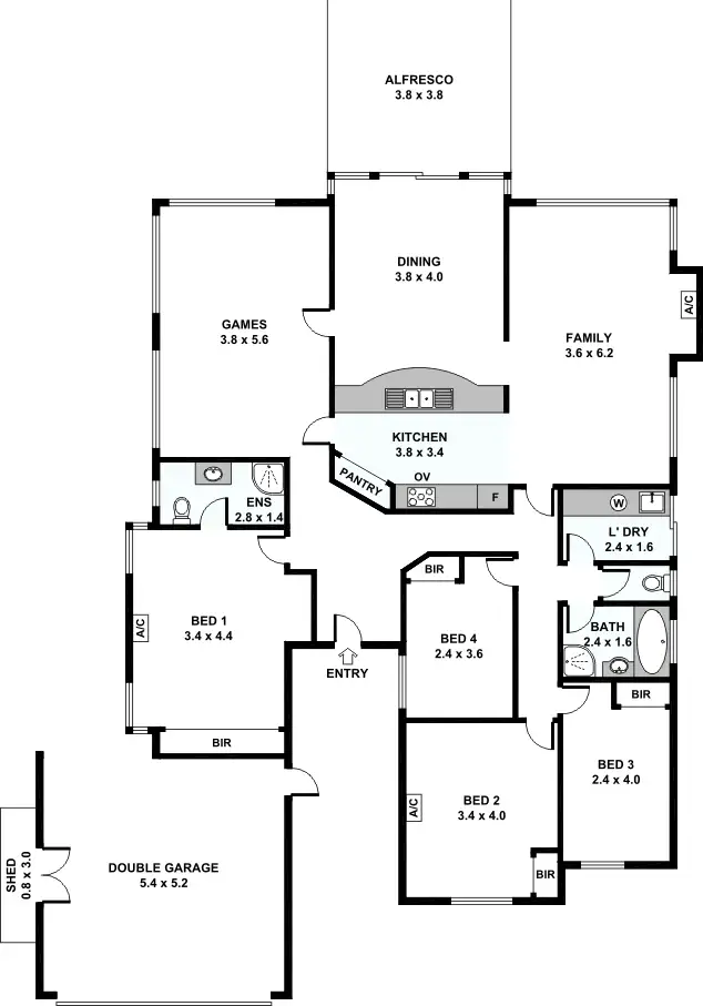 Floorplan of Homely house listing, 7 Dann Court, Willagee WA 6156