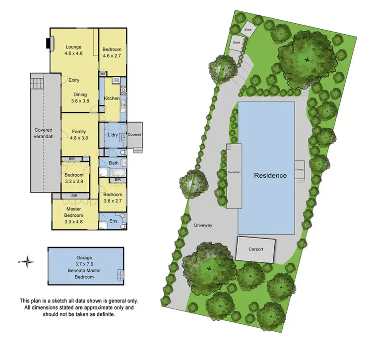 Floorplan of Homely house listing, 46 Yarra Road, Croydon North VIC 3136