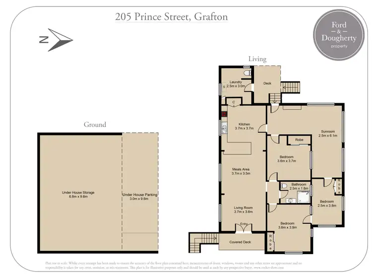 Floorplan of Homely house listing, 205 Prince Street, Grafton NSW 2460