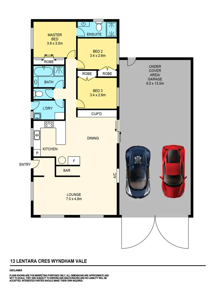Floorplan of Homely house listing, 13 Lentara Crescent, Wyndham Vale VIC 3024