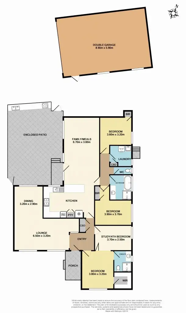 Floorplan of Homely house listing, 5 Lesdon Avenue, Cranbourne VIC 3977