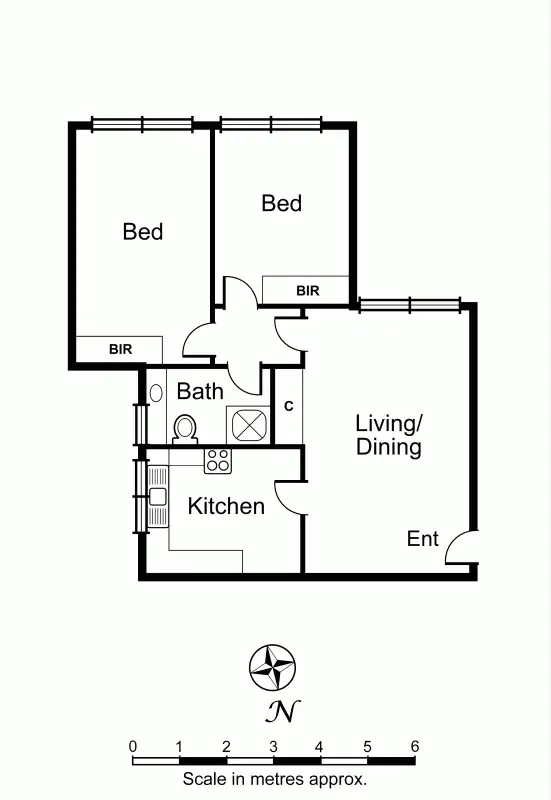 Floorplan of Homely apartment listing, 8/74 Denbigh Road, Armadale VIC 3143