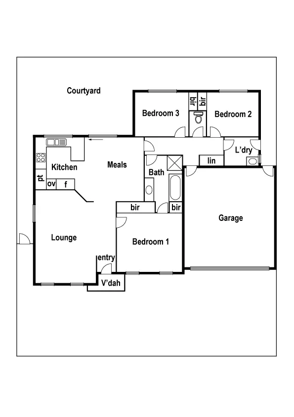 Floorplan of Homely house listing, 1/2 Sutton Street, Reservoir VIC 3073