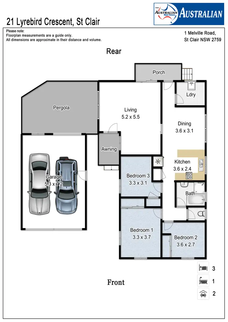 Floorplan of Homely house listing, 21 Lyrebird Crescent, St Clair NSW 2759