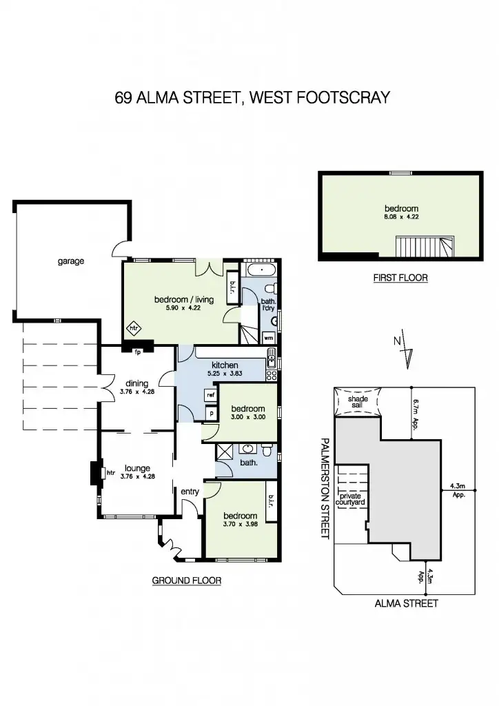 Floorplan of Homely house listing, 69 Alma Street, West Footscray VIC 3012