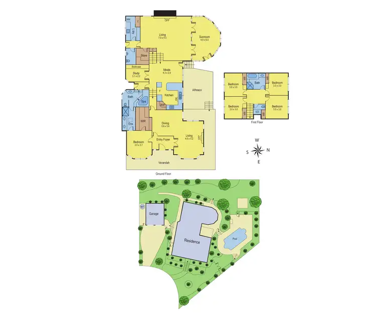 Floorplan of Homely house listing, 4-5 Attunga Court, Highton VIC 3216
