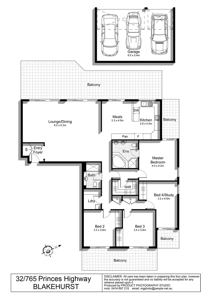 Floorplan of Homely apartment listing, 32/765 Princes Hwy, Blakehurst NSW 2221