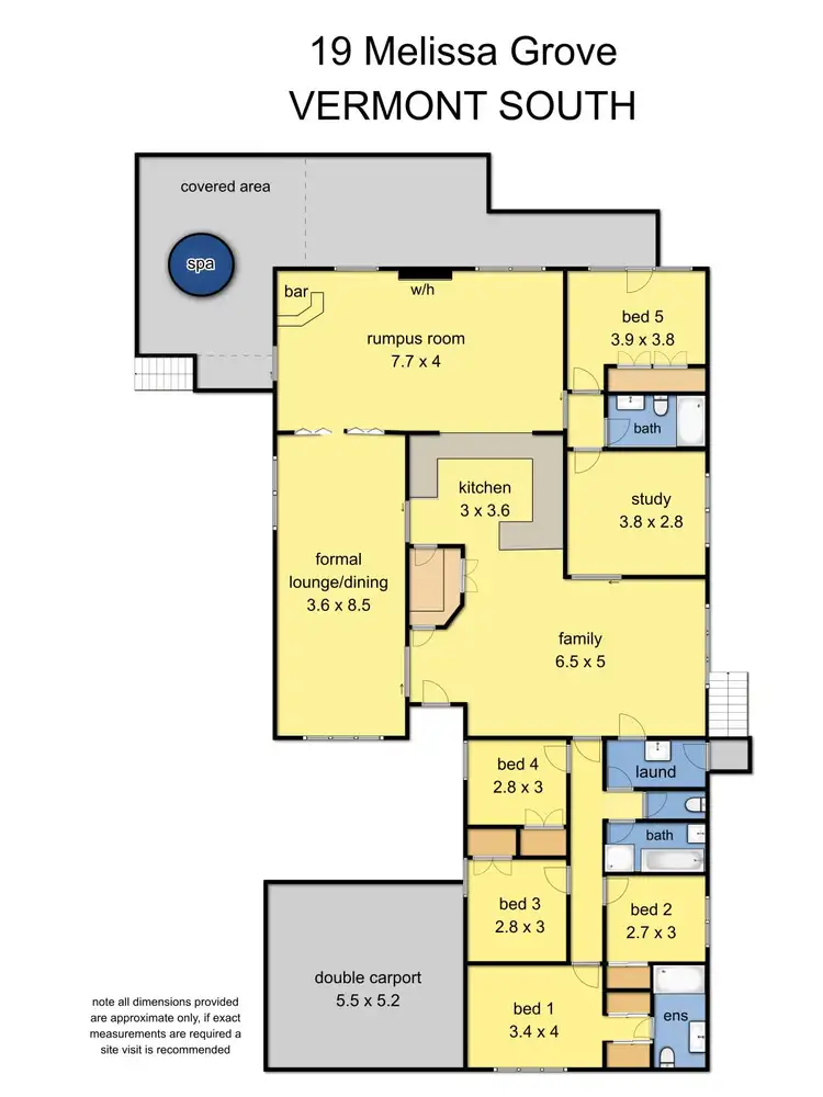 Floorplan of Homely house listing, 19 Melissa Grove, Vermont South VIC 3133