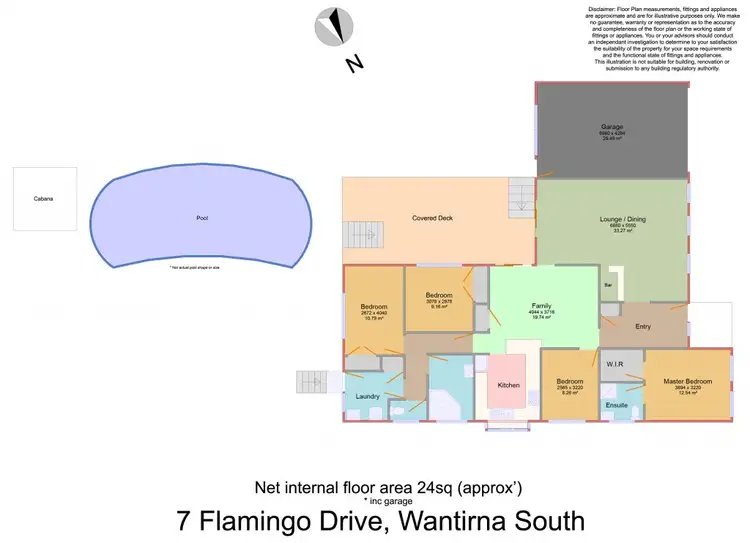 Floorplan of Homely house listing, 7 Flamingo Drive, Wantirna South VIC 3152