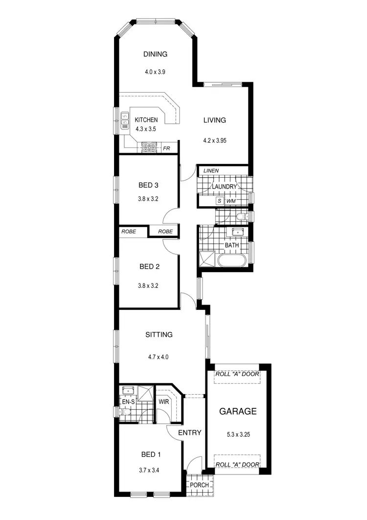 Floorplan of Homely house listing, 76B Cresdee Road, Campbelltown SA 5074