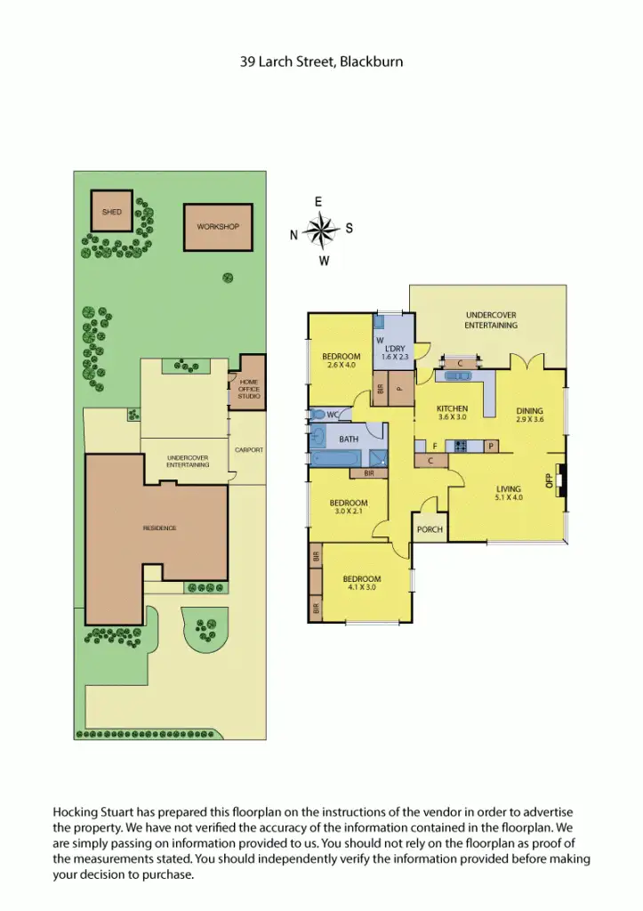 Floorplan of Homely house listing, 39 Larch Street, Blackburn VIC 3130
