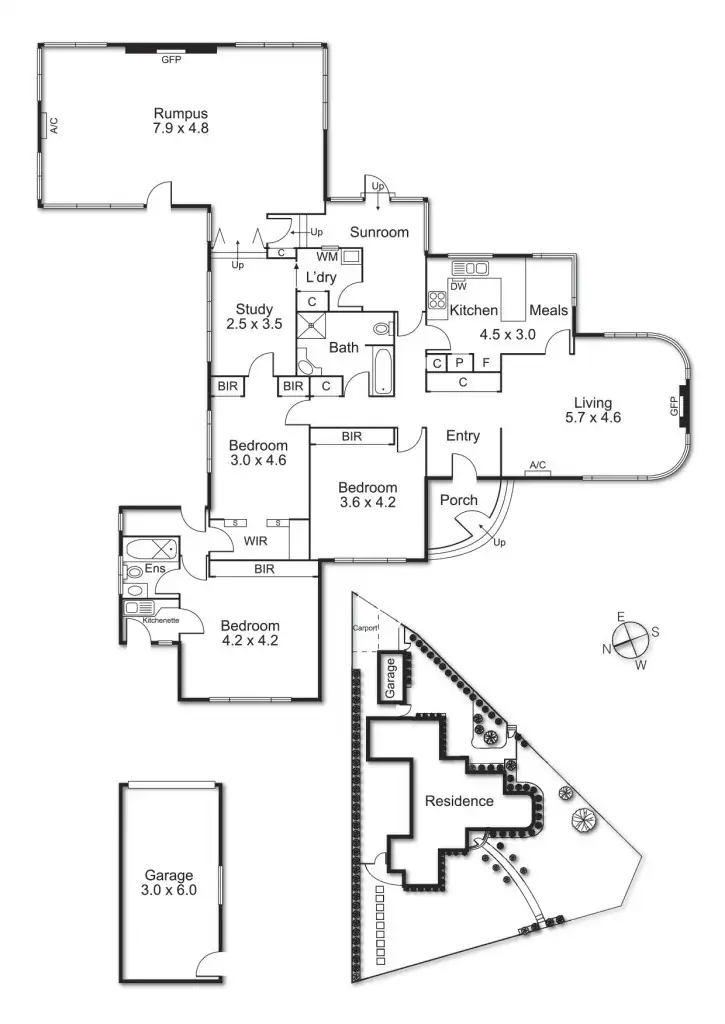 Floorplan of Homely house listing, 45 Solway Street, Ashburton VIC 3147