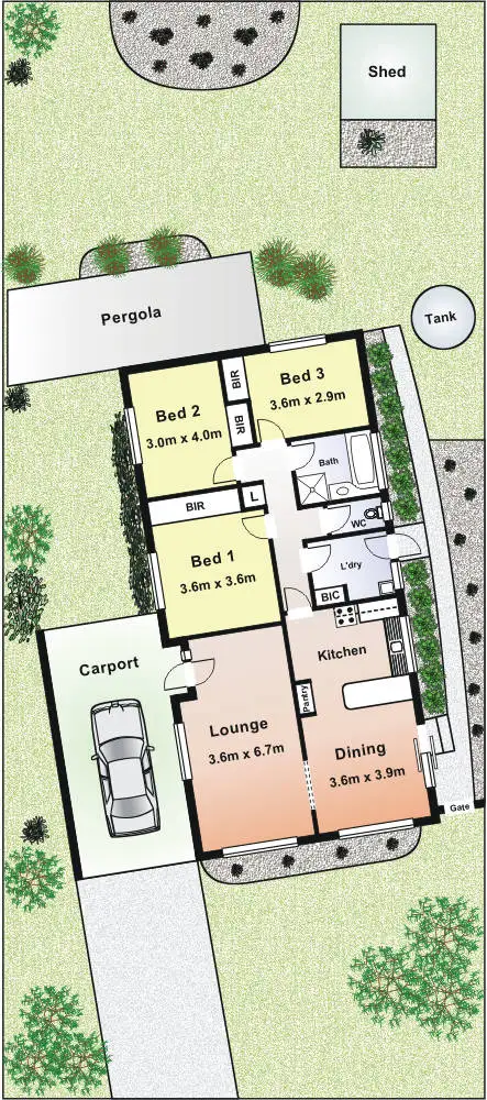 Floorplan of Homely house listing, 87 Ocean Street, Rosebud VIC 3939
