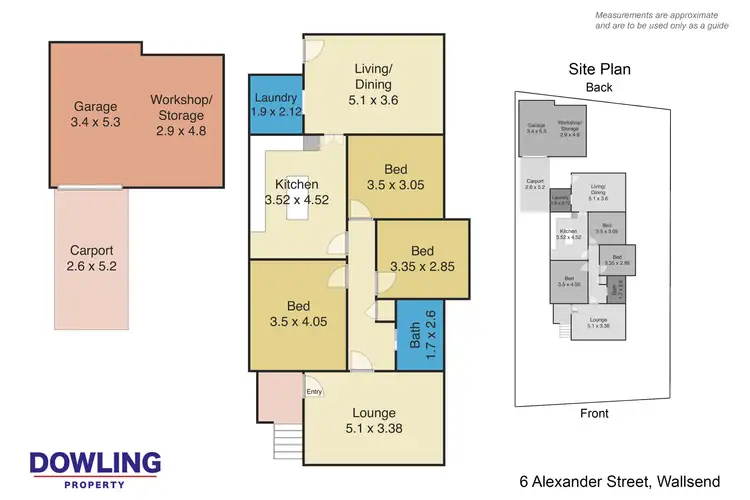Floorplan of Homely house listing, 6 Alexander Street, Wallsend NSW 2287