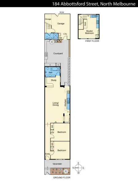 Floorplan of Homely house listing, 184 Abbotsford Street, North Melbourne VIC 3051