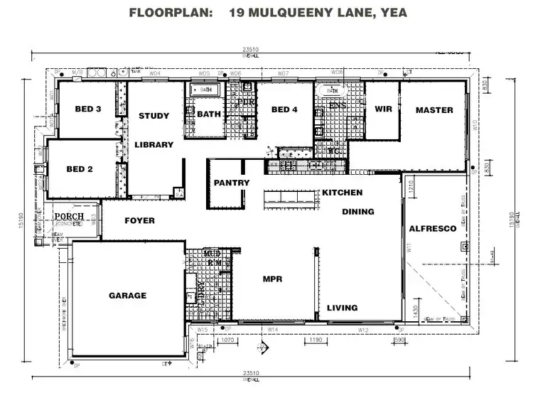 Floorplan of Homely house listing, 19 Mulqueeny Lane, Yea VIC 3717