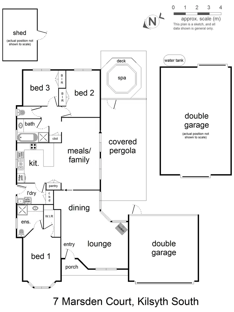 Floorplan of Homely house listing, 7 Marsden Court, Kilsyth South VIC 3137
