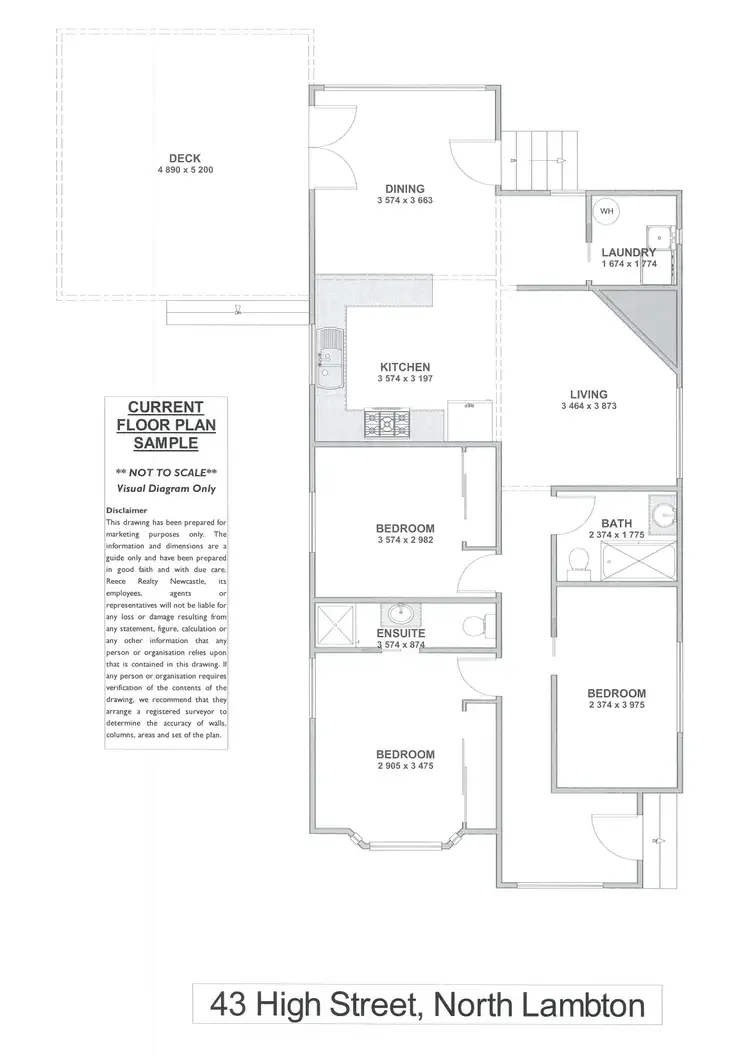 Floorplan of Homely house listing, 43 High Street, North Lambton NSW 2299