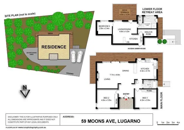 Floorplan of Homely house listing, 59 Moons Avenue, Lugarno NSW 2210