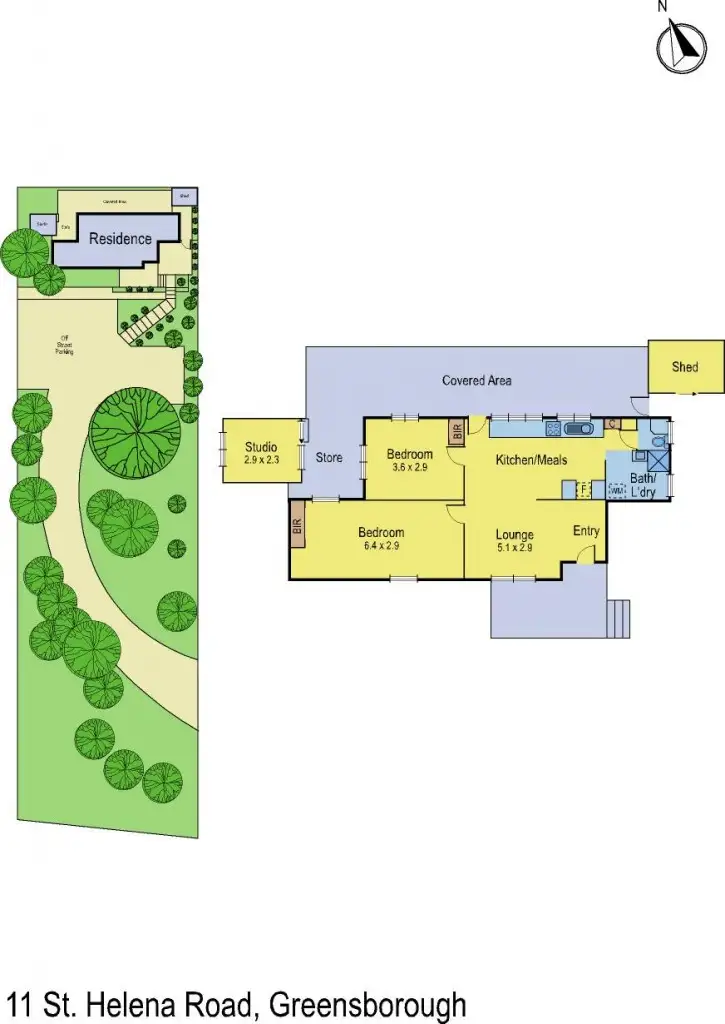 Floorplan of Homely house listing, 11 St Helena Road, Greensborough VIC 3088