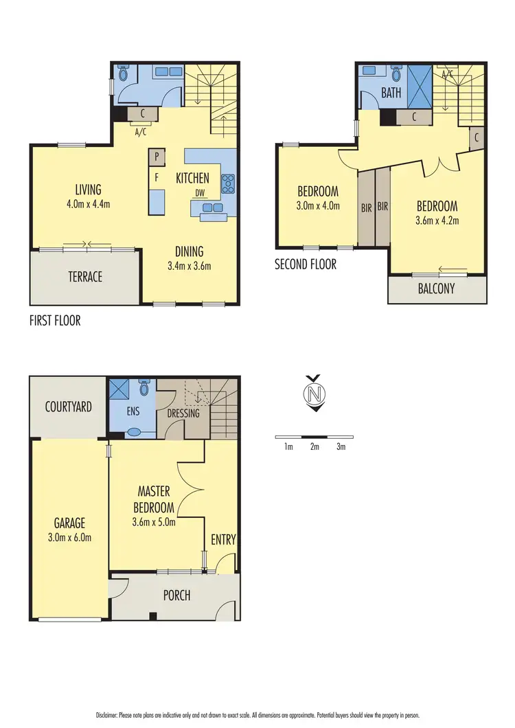 Floorplan of Homely townhouse listing, 388 Highett Street, Richmond VIC 3121