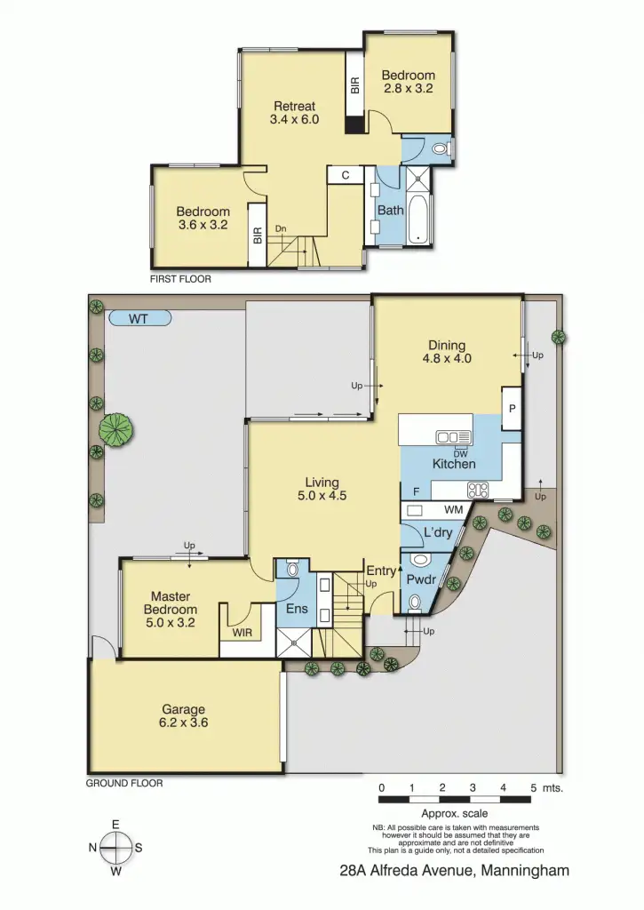 Floorplan of Homely townhouse listing, 28A Alfreda Avenue, Bulleen VIC 3105