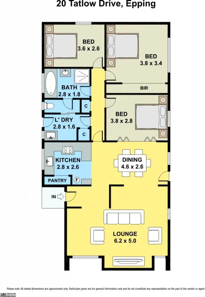 Floorplan of Homely house listing, 20 Tatlow Drive, Epping VIC 3076