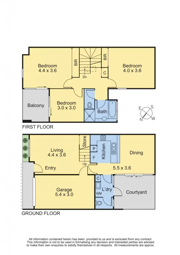 Floorplan of Homely townhouse listing, 24 Leicester Mews, Kensington VIC 3031