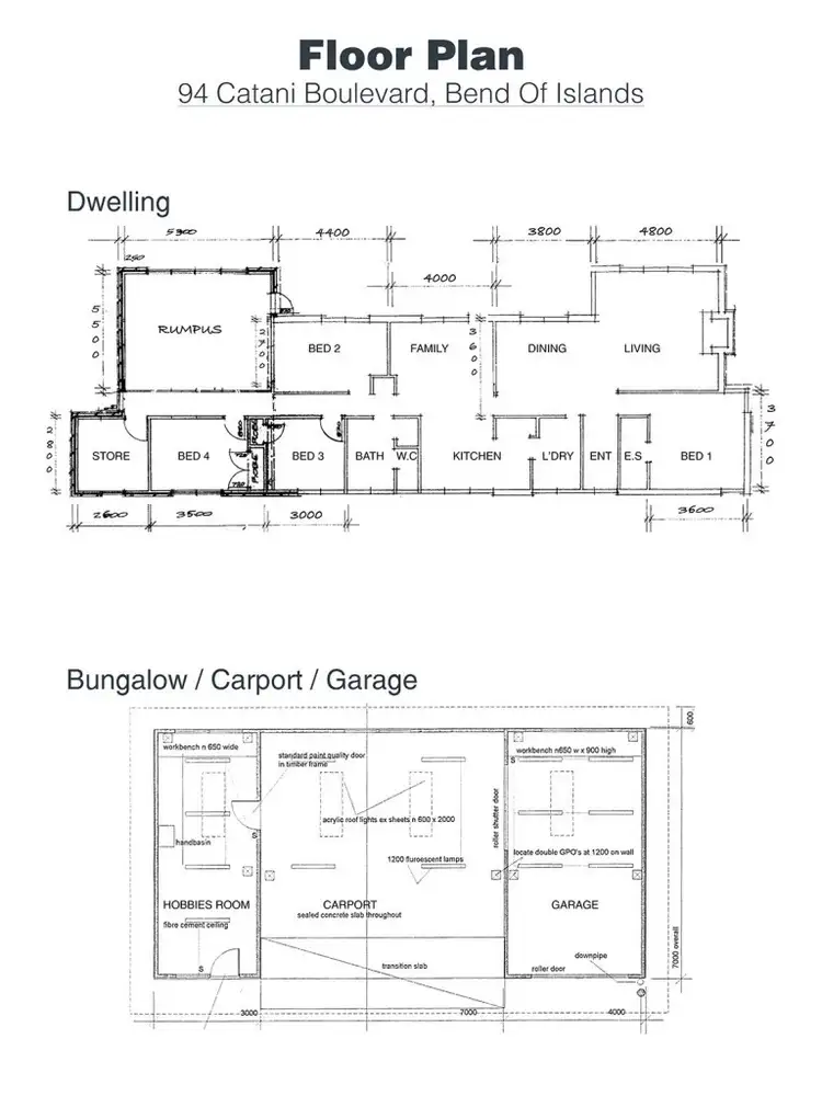 Floorplan of Homely house listing, 94 Catani Blvd, Bend Of Islands VIC 3097