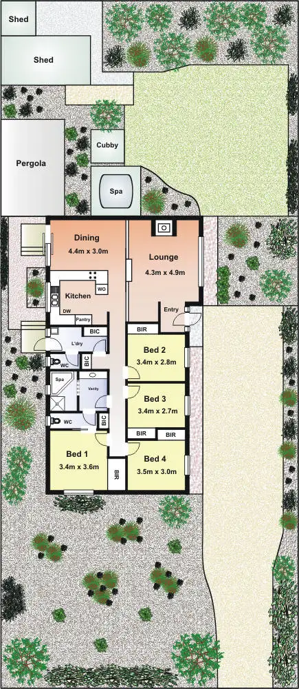 Floorplan of Homely house listing, 36 Carrathool Avenue, Rosebud VIC 3939