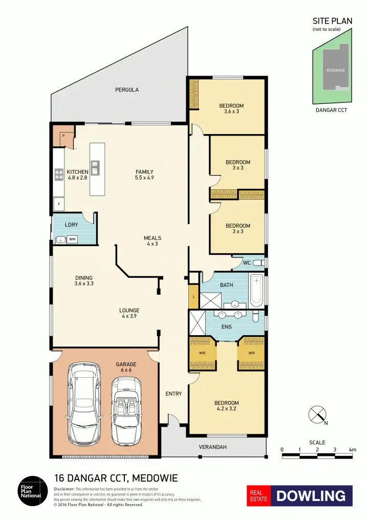 Floorplan of Homely house listing, 16 Dangar Circuit, Medowie NSW 2318