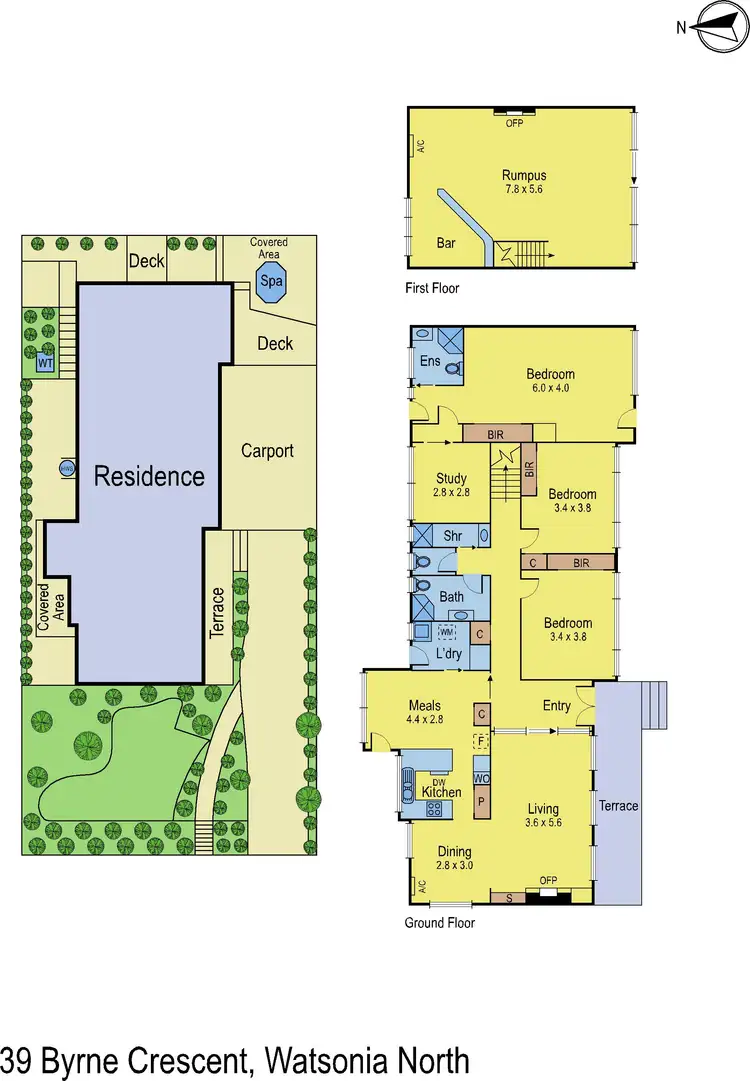 Floorplan of Homely house listing, 39 Byrne Crescent, Watsonia North VIC 3087