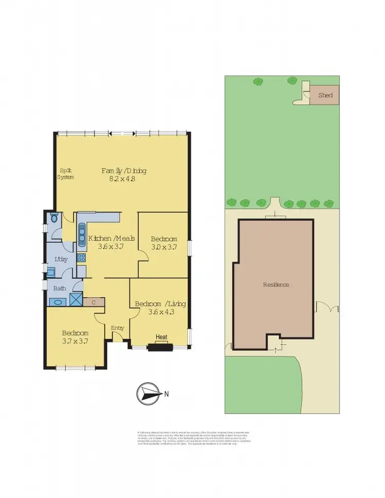 Floorplan of Homely house listing, 42 Bena Street, Yarraville VIC 3013