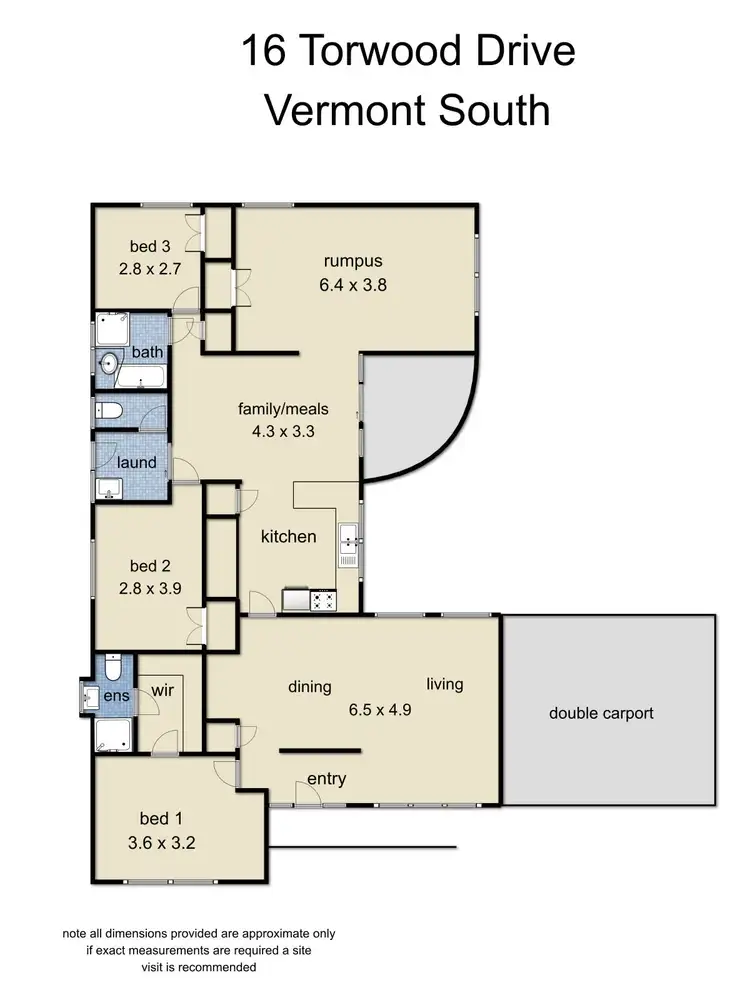 Floorplan of Homely house listing, 16 Torwood Drive, Vermont South VIC 3133