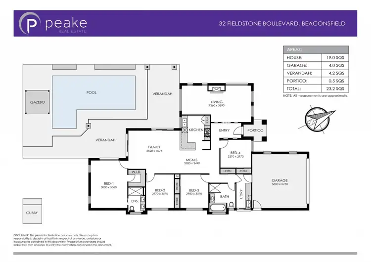 Floorplan of Homely house listing, 32 Fieldstone Boulevard, Beaconsfield VIC 3807