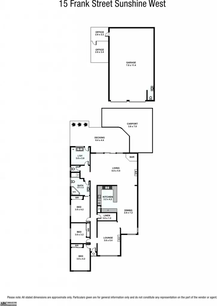 Floorplan of Homely house listing, 15 Frank Street, Sunshine West VIC 3020