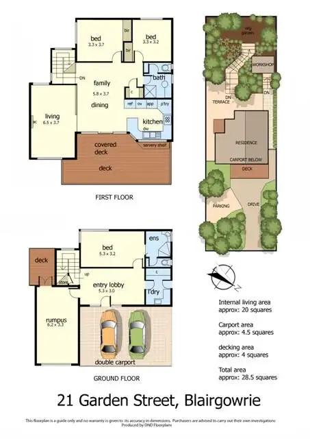 Floorplan of Homely house listing, 21 Garden Street, Blairgowrie VIC 3942