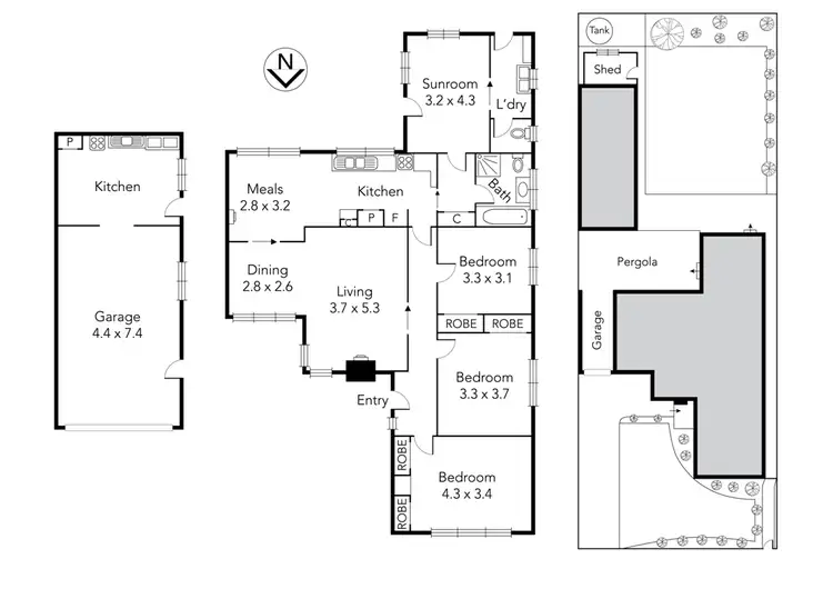 Floorplan of Homely house listing, 61 Rubicon Street, Reservoir VIC 3073