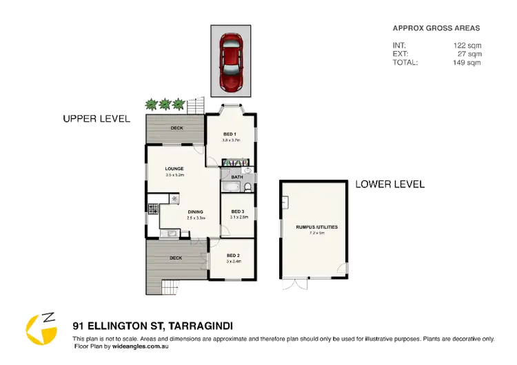 Floorplan of Homely house listing, 91 Ellington Street, Tarragindi QLD 4121