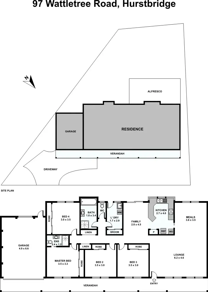 Floorplan of Homely house listing, 97 Wattletree Road, Hurstbridge VIC 3099