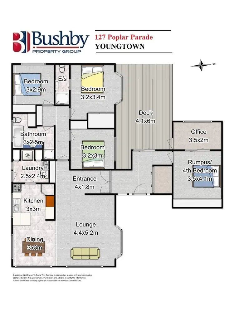 Floorplan of Homely house listing, 127 Poplar Parade, Youngtown TAS 7249