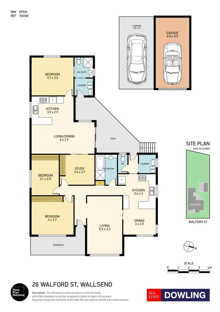 Floorplan of Homely house listing, 26 Walford Street, Wallsend NSW 2287